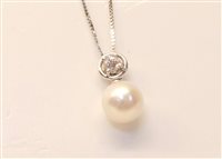 Collana Salvini Donna in Oro bianco Perla 0.6 Ct N74064Q - N74064Q